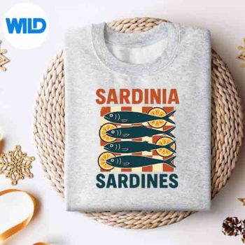 SardiniaSardinesMediterraneanVintageLemonCheckerboardsweater