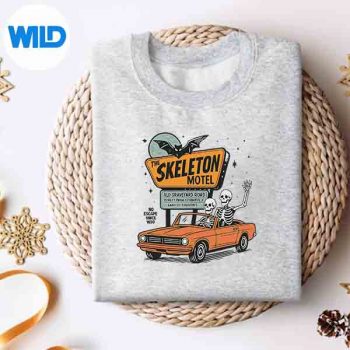 Skeleton Motel Road Driving Halloween Trip Spooky Season Cute PNG SVG for Cricut 4 SkeletonMotelRoadDrivingHalloweenTripSpookySeasonCutesweater