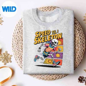SkeletonRunnerSpeedTilISkeletonSkullRunningLoverssweater