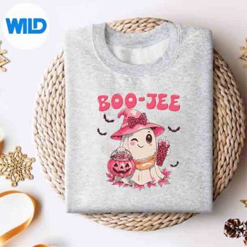 SpookySeasonCuteBooJeeBoujeeHalloweenCostumesGirlssweater