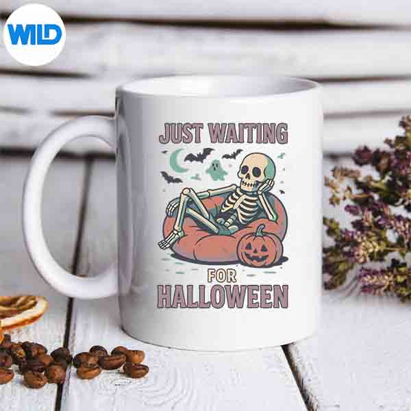 SpookySkeletonSummerweenWaitingForHalloweenmug