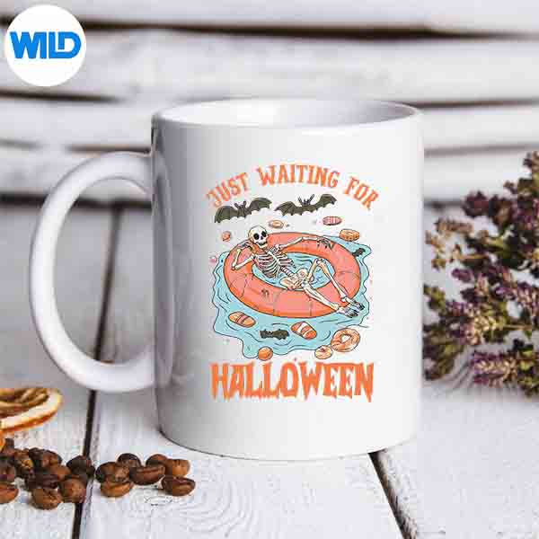 SpookySummerSkeletonJustWaitingForHalloweenVibesmug