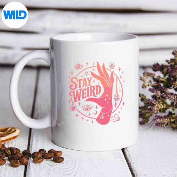 Stay Weird Witch Halloween Spooky Season Witchy Vibes SVG PNG Cut File 6 StayWeirdWitchHalloweenSpookySeasonWitchyVibesmug