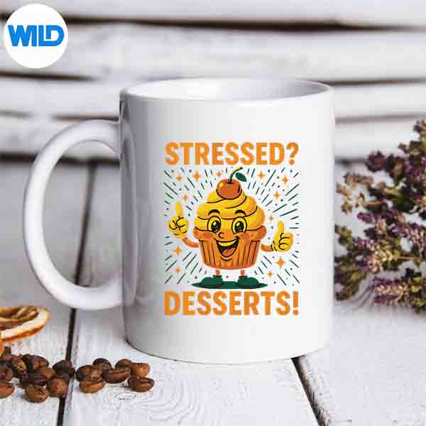 Stressed Desserts Cupcake Quote Vintage Silhouette SVG PNG Cut File 6 StressedDessertsCupcakeQuoteVintagemug