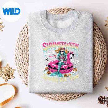 SummerweenSpookyAllYearSkeletonFloatsweater