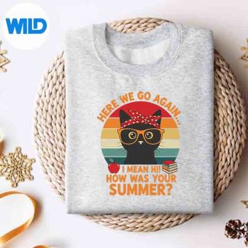 TeachersBackToSchoolHereWeGoAgainSarcasticsweater