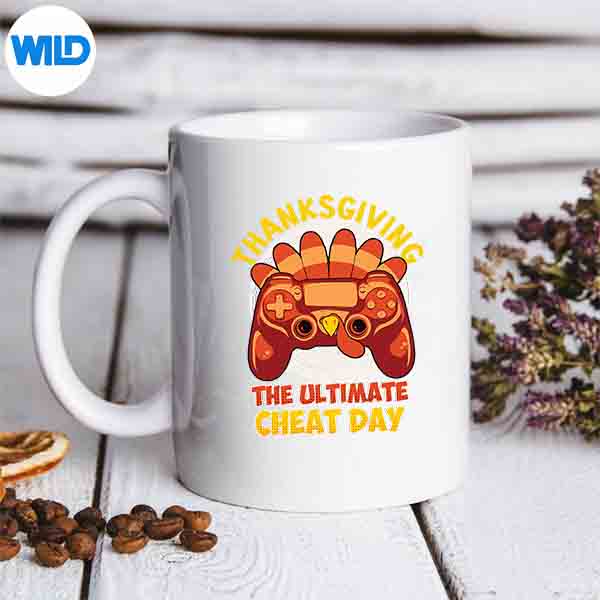Thanksgiving The Ultimate Cheat Day Turkey Video Gamer SVG PNG Download 6 ThanksgivingTheUltimateCheatDayTurkeyVideoGamermug