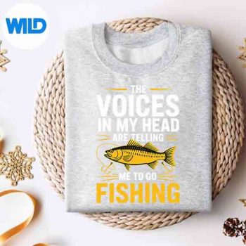 The Voices In My Head Are Telling Me To Go Fishing Silhouette SVG PNG Cut File 4 TheVoicesInMyHeadAreTellingMeToGoFishingsweater