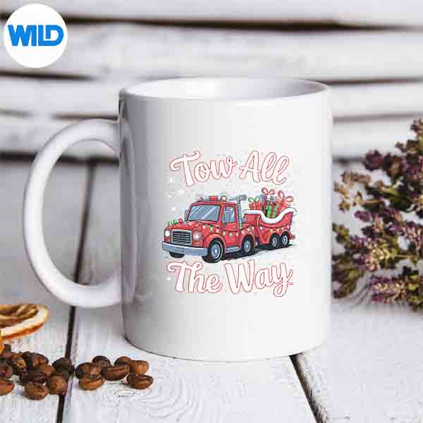 TruckOperatorChristmasTowTruckerDrivermug