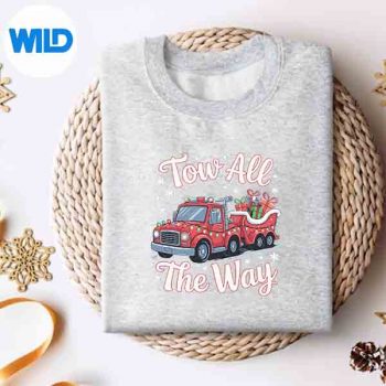 Truck Operator Christmas Tow Trucker Driver SVG Cut File 4 TruckOperatorChristmasTowTruckerDriversweater