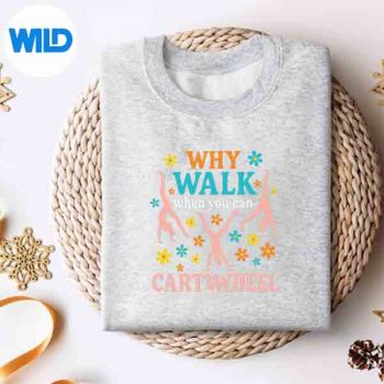 WhyWalkWhenYouCanCartwheelGymnasticsFunPlayfulsweater