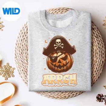 Arrgh Halloween Pirate Costume Vintage Silhouette SVG PNG Cut File 4 ArrghHalloweenPirateCostumeVintagesweater