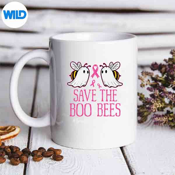 Bees Ghost Boo Breast Cancer Awareness Pink Ribbon SVG PNG 6 BeesGhostBooBreastCancerAwarenessPinkRibbonmug