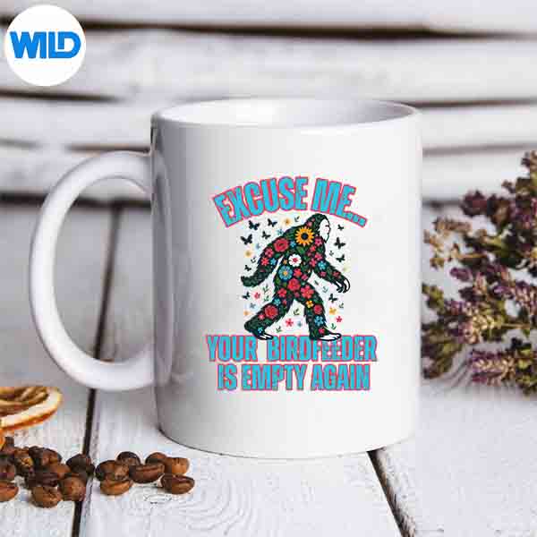 Bigfoot Bird Feeder Empty Retro Saying Quote Silhouette SVG PNG Cut File 6 BigfootBirdFeederEmptyRetroSayingQuotemug