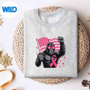 BigfootPinkRibbonBreastCancerAwarenessMonthsweater