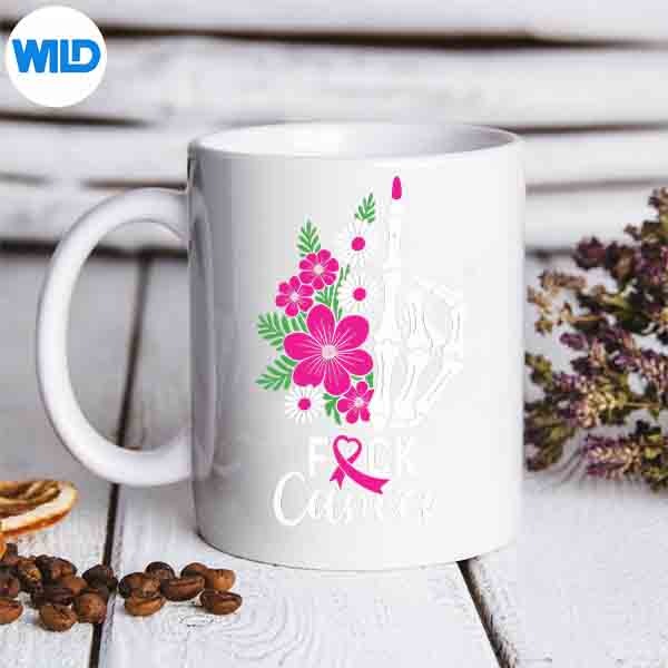 BreastCancerAwarenessSupportSquadSkeletonPinkRibbonLovemug