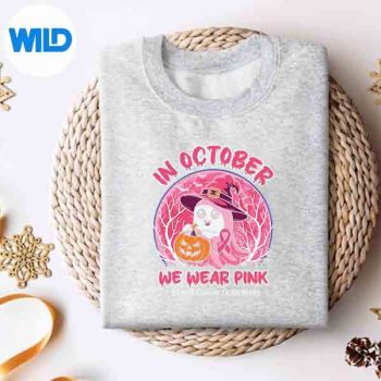 BreastCancerHalloweenOctoberWearPinksweater