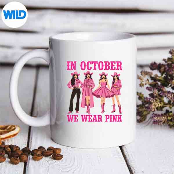Breast Cancer In October We Wear Pink Western Cowgirl SVG PNG Cut File 6 BreastCancerInOctoberWeWearPinkWesternCowgirlmug