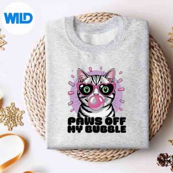 CatBubblegumPopSunglassesHeartEyessweater