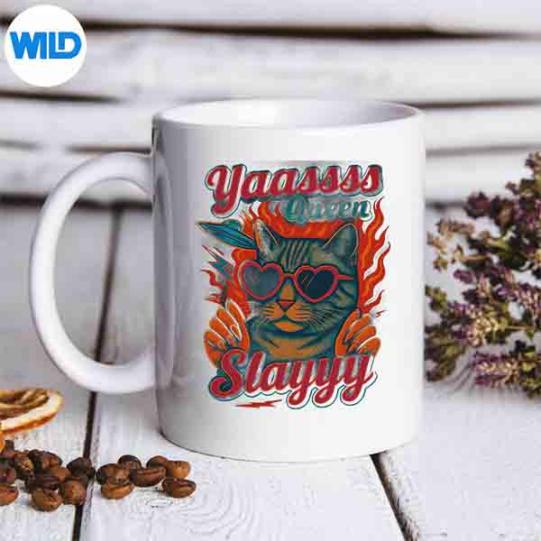 CatLoversYasQueenSlayHumorAestheticmug