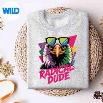 CoolEagleRadicalDudeVintageVaporwaveNostalgiasweater