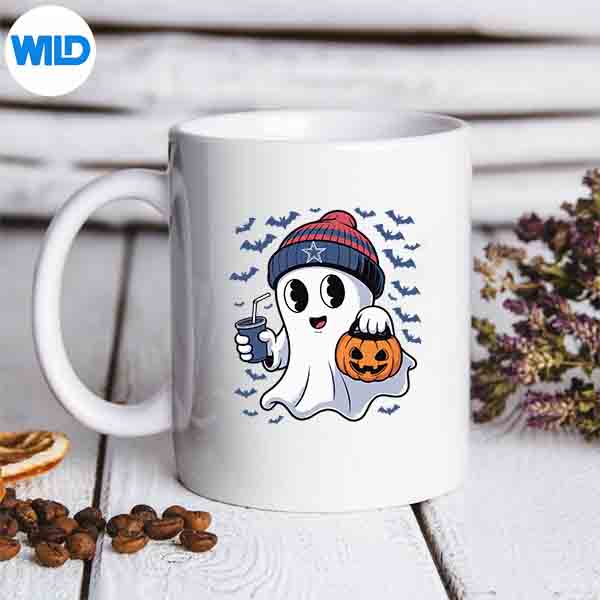 CuteGhostHalloweenSpiritTrickOrTreatingSpookyFunmug