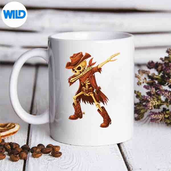 Dabbing Skeleton Cow Halloween Costume Dab Vector Design 6 DabbingSkeletonCowHalloweenCostumeDabmug