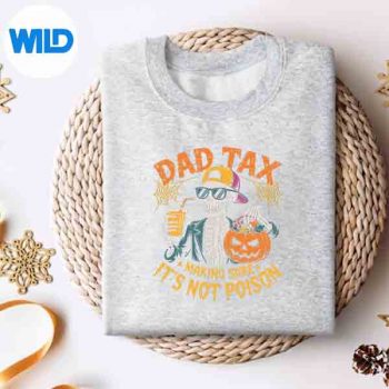 Dad Tax Halloween Pumpkin Candy Skull Dad Joke Digital Design 4 DadTaxHalloweenPumpkinCandySkullDadJokesweater