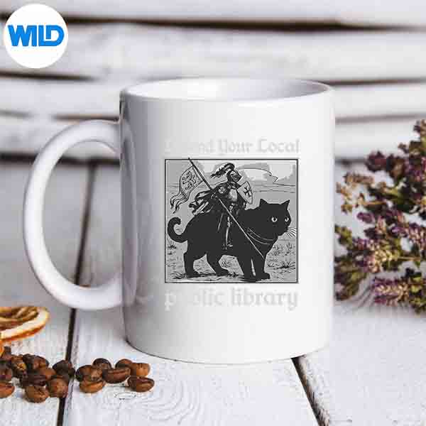 DefendYourLocalPublicLibraryKnightCatmug
