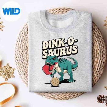 DinkOSaurusPickleballDinosaursweater