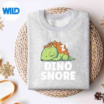 DinoSnorePunSleepingTiredNappingDinosaurNapsweater