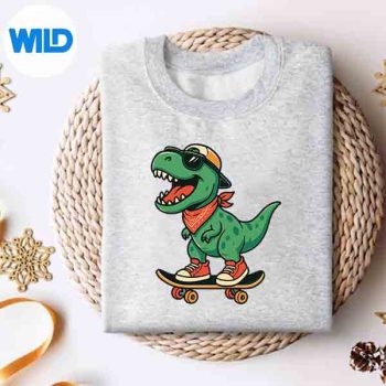 Dinosaur Trex Riding Skateboard Skater Girls Digital Download 4 DinosaurTrexRidingSkateboardSkaterGirlssweater