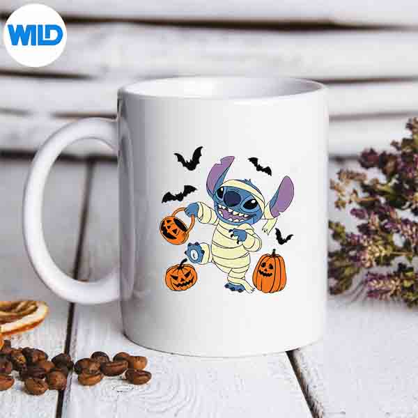 DisneyLiloStitchHalloweenMummyCostumemug