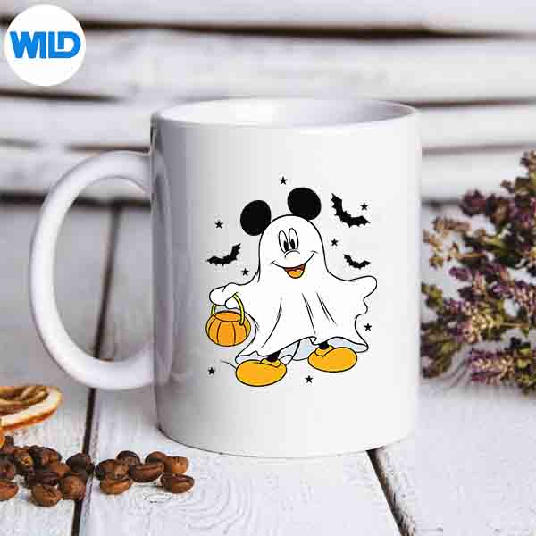 DisneyMickeyAndFriendsHalloweenGhostMickeyMousemug