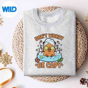 DontWorryBeCapyCapybaraLoverYouthsweater