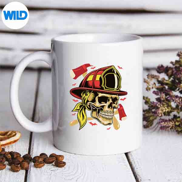 Fireman Skull Firefighter Skeleton Halloween Costume SVG PNG Cut File 7 FiremanSkullFirefighterSkeletonHalloweenCostumemug