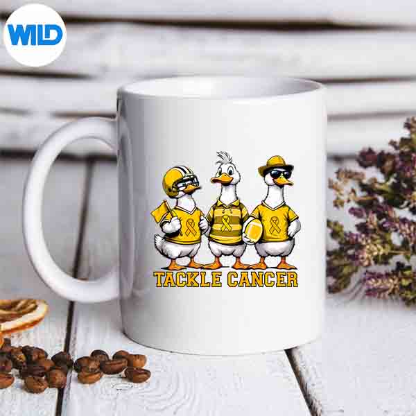 Football Goose Tackle Childhood Cancer SVG PNG Cut File 6 FootballGooseTackleChildhoodCancermug