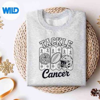 FootballTackleBreastCancerAwarenessPinkSupportRibbonsweater