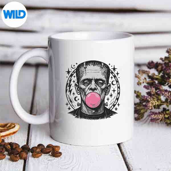 FrankensteinMonsterBubbleGumVintageHalloweenmug