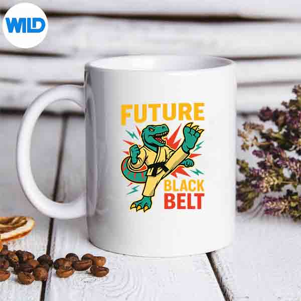FutureBlackBeltDinosaurKaratemug