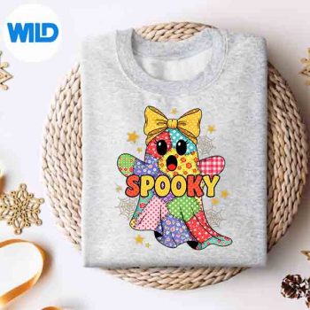 Halloween Coquette Patchwork Ghost Spooky Lace Ghost Digital Design 4 HalloweenCoquettePatchworkGhostSpookyLaceGhostsweater