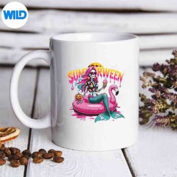 Halloween Tropical Summerween Mermaid Skeleton Cut File 5 HalloweenTropicalSummerweenMermaidSkeletonmug