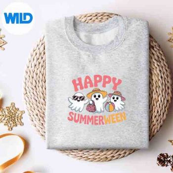 Happy Summerween Cute Ghosts Halloween Summer Design for Cricut 4 HappySummerweenCuteGhostsHalloweenSummersweater