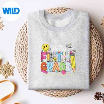 Hello Fifth Grade Team 5th Grade Back To School Teacher SVG PNG Cut File 4 HelloFifthGradeTeam5thGradeBackToSchoolTeachersweater