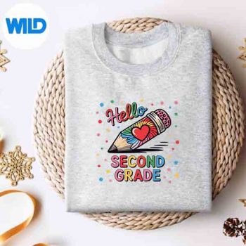 HelloSecondGradePencilTieDyeBackToSchool2ndGradesweater