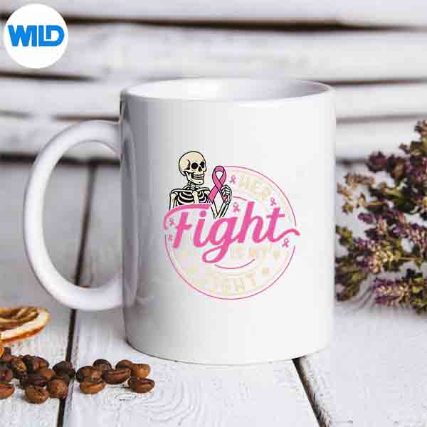 HerFightIsMyFightBreastCancerHusbandPinkRibbonmug