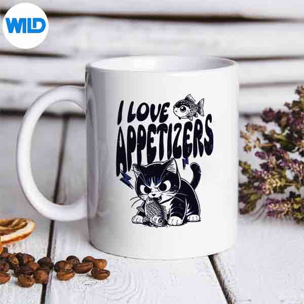 ILoveAppetizersForAppetizerFoodLoverFoodieCatmug