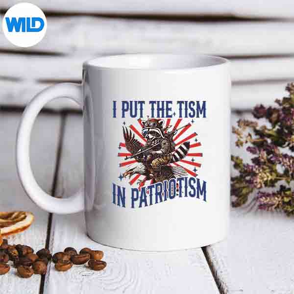 IPutTheTismInPatriotismAthleticEagleLovemug