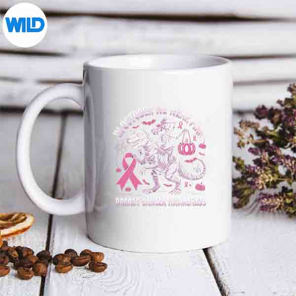 In October We Wear Pink Dinosaur Skeleton Breast Cancer SVG PNG Cut File 7 InOctoberWeWearPinkDinosaurSkeletonBreastCancermug