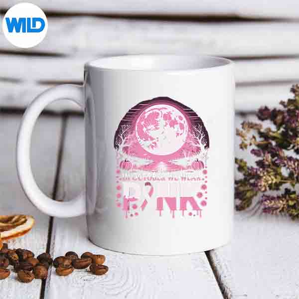 InOctoberWeWearPinkRibbonWitchHalloweenBreastCancerLovemug